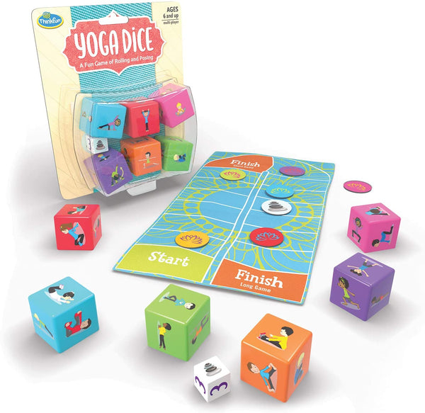 ThinkFun Yoga Dice Game for Boys and Girls Ages 6 and Up - Learn Yoga With a Game